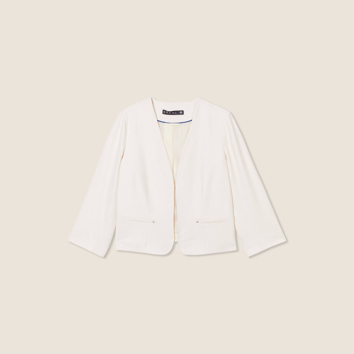 Veste cintrée ecru femme