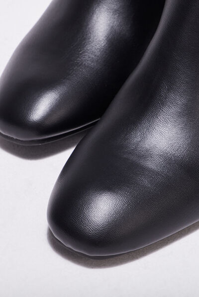 Bottes hautes à talons noir femme