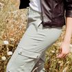 Pantalon cargo vert émeraude femme