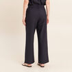 Pantalon large 7/8&egrave;me bleu femme