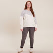 Pull manches longues gris femme