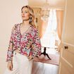 Blouse manches longues blanc femme