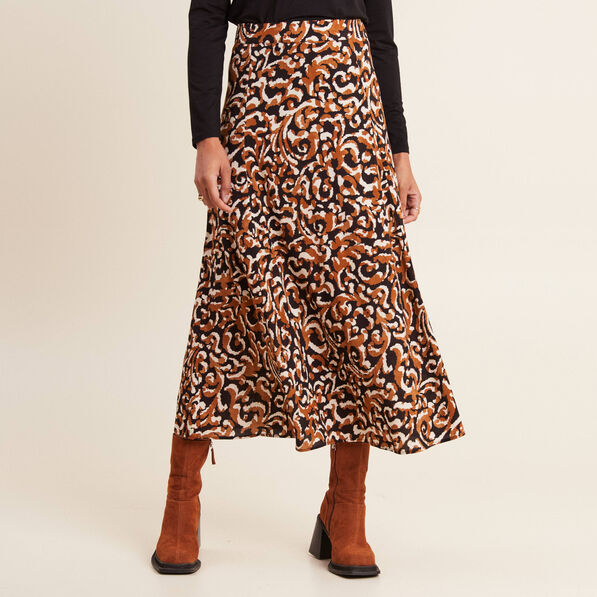 jupe longue evasee noir femme Jupe longue évasée noir femme