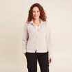 Veste droite manches longues beige femme