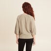 Blouse manches 3/4 vert clair femme