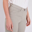 Pantalon léger taille standard 7/8ème vert clair femme