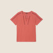 T-shirt manches courtes vieux rose femme