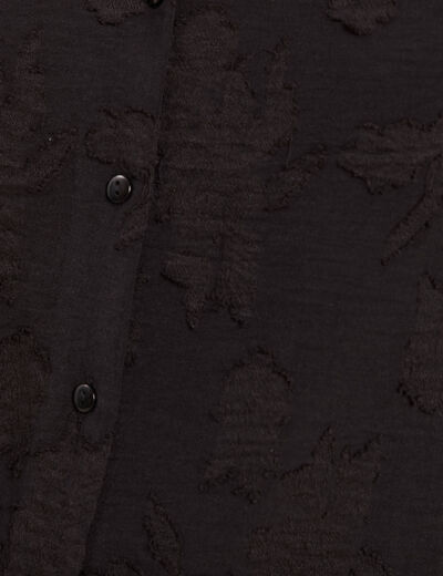 Blouse manches longues noir femme