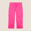 Pantacourt droit poches côtés rose fushia femme