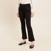 Jean bootcut taille basculée denim noir femme