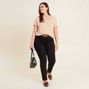 T-shirt manches courtes sable femme