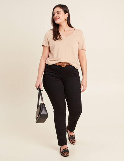 T-shirt manches courtes sable femme