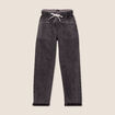 Jean coupe mom 7/8&egrave;me denim gris femme