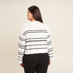 Pull manches longues blanc femme