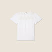 T-shirt manches courtes ecru femme