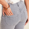 Jean magique ajusté taille standard denim gris femme