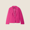 Veste tailleur cintrée rose fushia femme