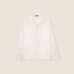 Chemise manches longues irisée blanc femme