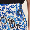 Jupe fluide taille standard bleu femme