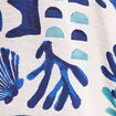 Chemise ample manches courtes fluide bleu femme