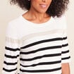 Pull col rond noir femme