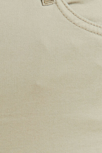 Pantalon léger taille haute 7/8ème vert clair femme