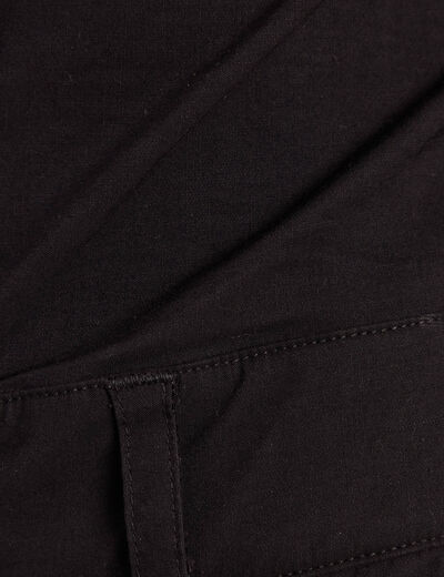Combinaison pantalon boutonnée noir femme