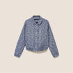 Veste jean doubl&eacute;e bleu femme