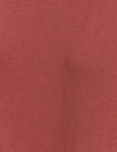 T-shirt manches courtes marron femme