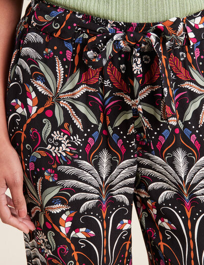 Pantalon flou noir femme