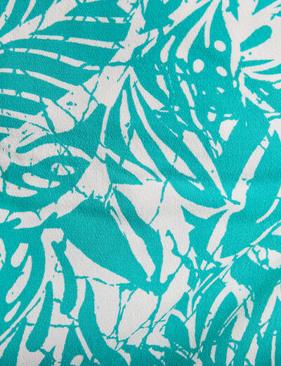 Kimono dos smocké vert émeraude femme