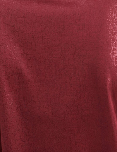 T-shirt manches courtes bordeaux femme