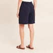 Bermuda bleu fonc&eacute; femme