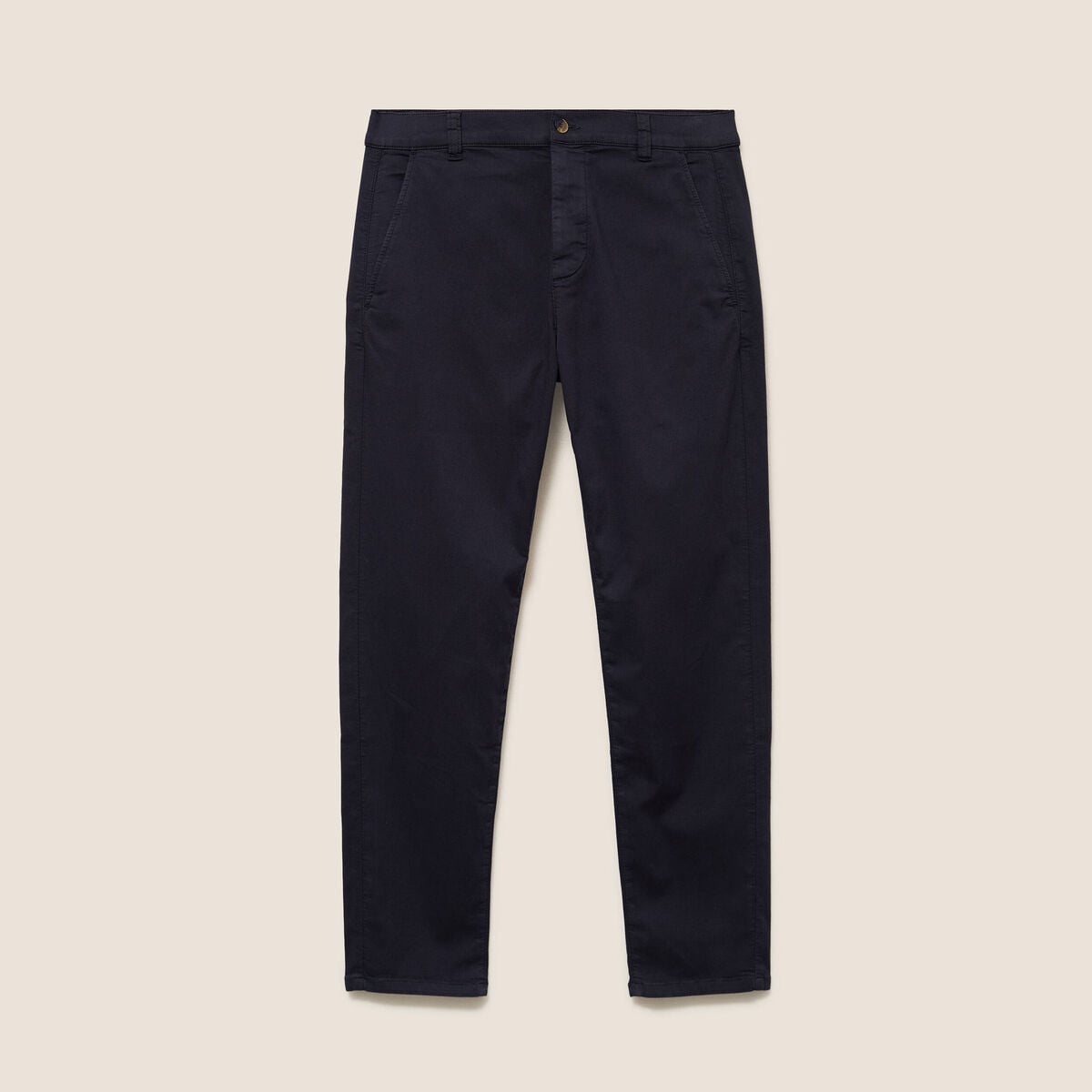 Pantalon Magique Monsieur le Leger chino bleu fonc&eacute; femme