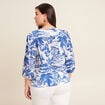 Blouse manches 3/4 blanc femme