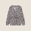 Blouse manches longues camel femme