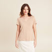 T-shirt manches courtes sable femme