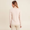T-shirt thermo-douceur manches longues beige femme