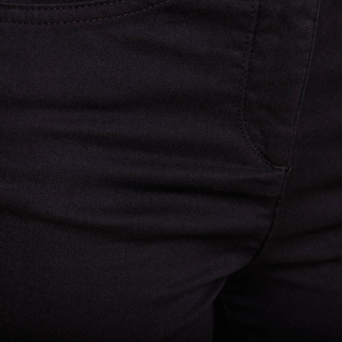 Pantalon droit taille haute 7/8ème noir femme