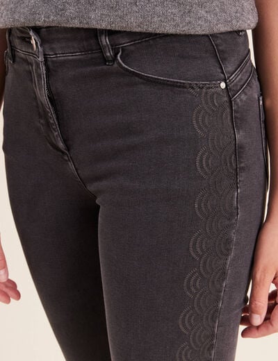 Pantalon magique l'unique denim gris femme