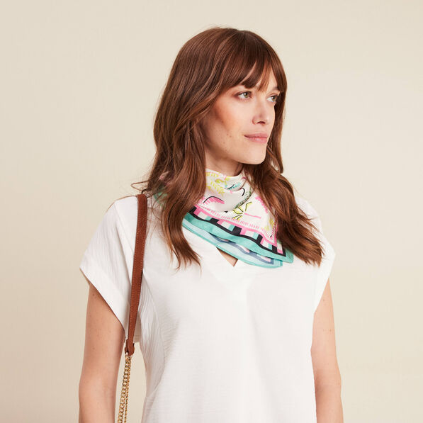 foulard carre multicolore femme Foulard carré multicolore femme