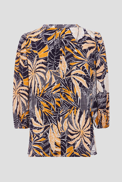 Blouse manches 3/4 blanc femme