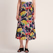 Jupe longue évasée multicolore femme