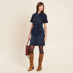 Robe ajustée en jean denim brut femme