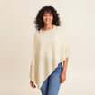 Poncho couleur or femme