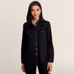 Chemise en jean noir femme