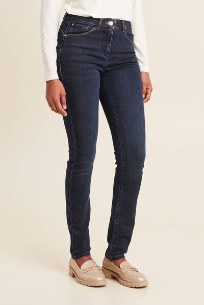 Pantalon chaud magique denim brut femme