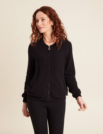 Gilet réversible esprit bomber vert femme