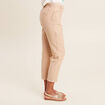 Pantalon ajusté 7/8ème beige femme