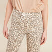 Pantalon coupe mom 7/8&egrave;me blanc femme